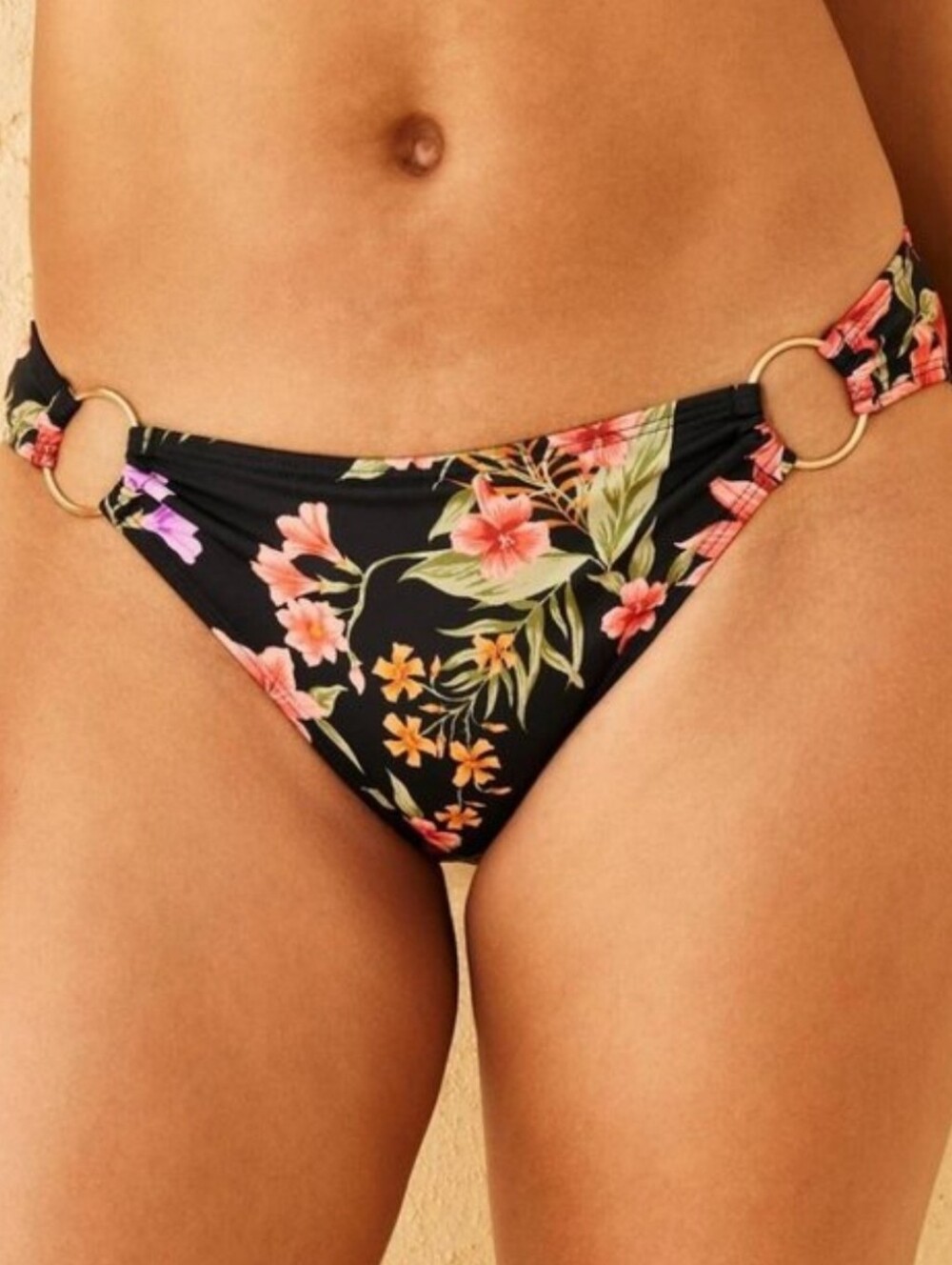 Women's Tropical Print Medium Coverage Bikini Bottom - Shade & Shore Multi XS